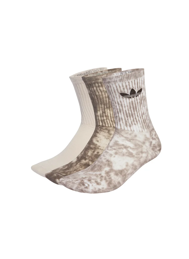 اديداس اوريجينالز 3 Pack Tie Dye Crew Socks