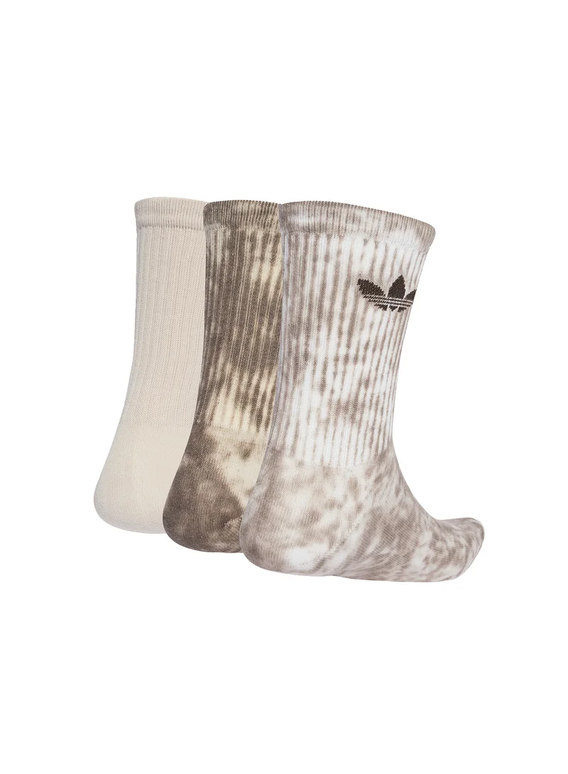 اديداس اوريجينالز 3 Pack Tie Dye Crew Socks