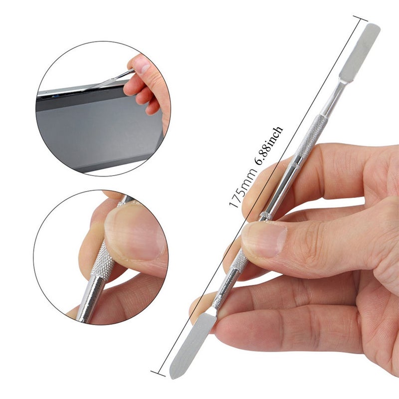 WOWSOME WOWSOME Mobile Repairing Tools 24 Bit With 1 handle 1Tweezers and 5 Plastic Openers 1 steel opener Repair Tool Kits for Mobile Phone PC Laptop Tablet Watch - Image 4