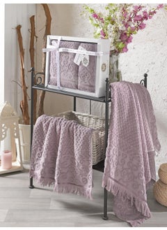 Z&N Style Wendy Gift and Dowry Box, Luxury x Cotton Set of 2 Hand and Bath Towels (50 x 90 1 Piece, 70 x 140 1 Piece) Special Boxed 