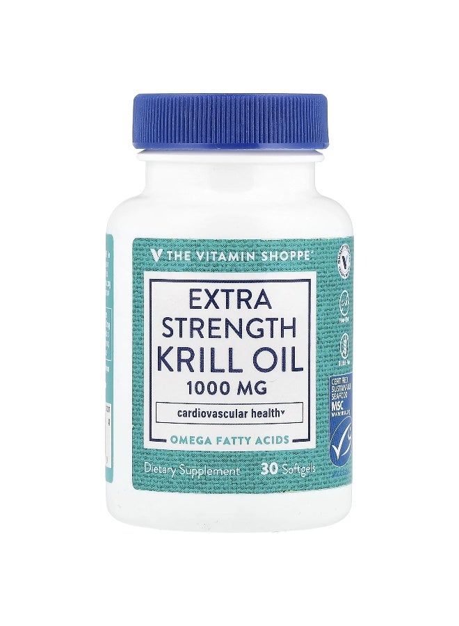 The Vitamin Shoppe, Extra Strength Krill Oil, 30 Softgels