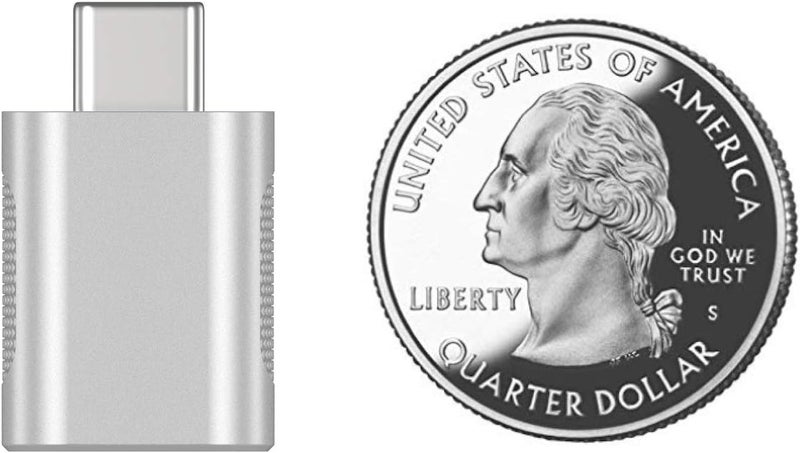 نوندا محول USB C إلى USB (عبوة من 2)، محول USB-C إلى USB 3.0، USB Type-C إلى USB، محول Thunderbolt 3 إلى USB أنثى OTG لـ MacBook Pro 2019، MacBook Air 2020، iPad Pro 2020، والمزيد من أجهزة Type-C (فضي) - Image 4