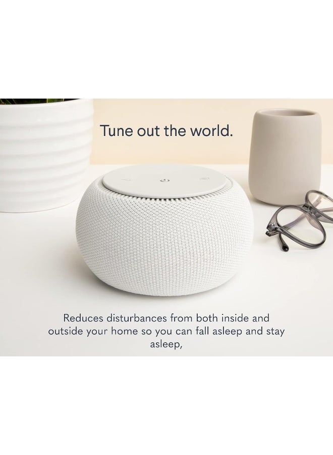 SNOOZ Pro - Smart White Noise Machine & Travel Case - Real Fan Inside, Non-Looping White Noise, Adjustable Tone & Volume - App-Based Remote Control & Sleep Timer (Cotton)  - Image 2