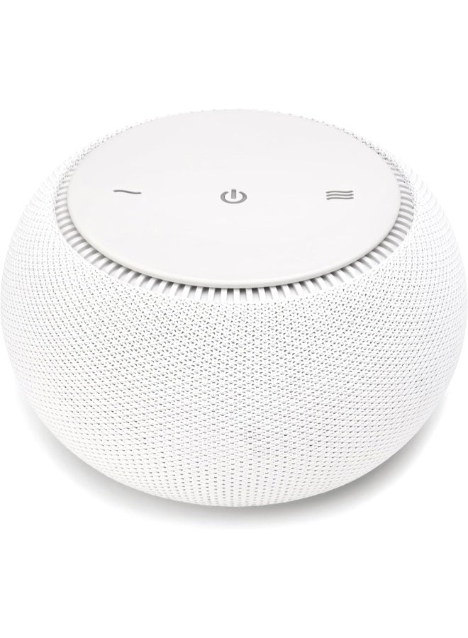 SNOOZ Pro - Smart White Noise Machine & Travel Case - Real Fan Inside, Non-Looping White Noise, Adjustable Tone & Volume - App-Based Remote Control & Sleep Timer (Cotton)  - Image 1
