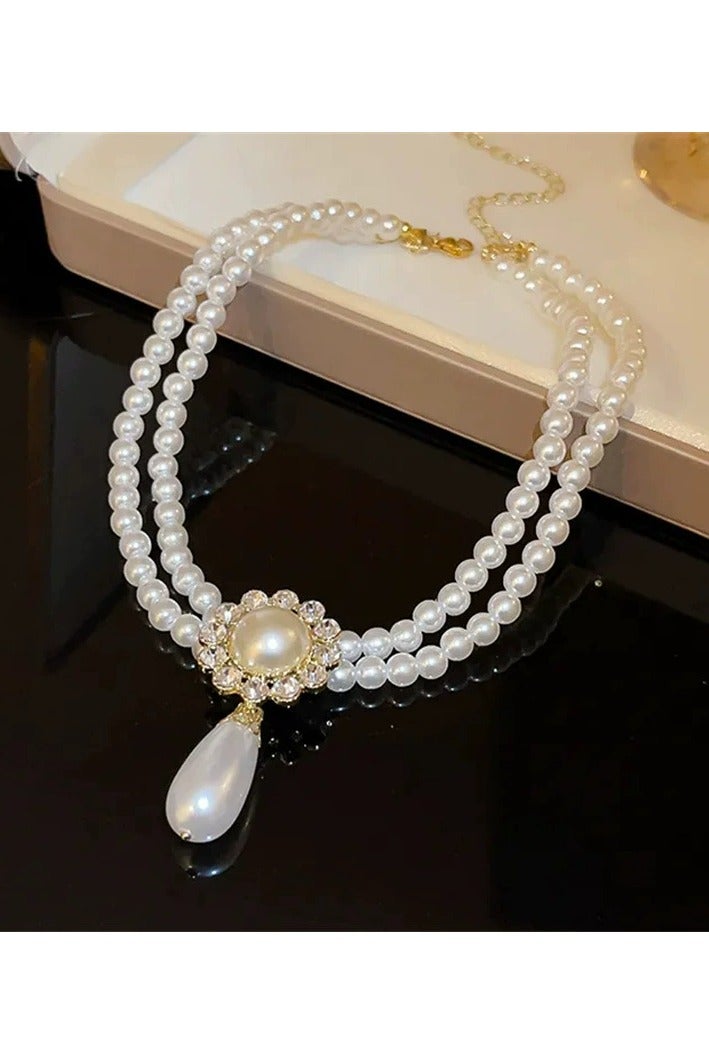 Goolsky Luxury Teardrop Pearl Necklace for Women – Vintage Baroque Statement Collar Necklace, Elegant Bridal & Summer Fashion - Image 3