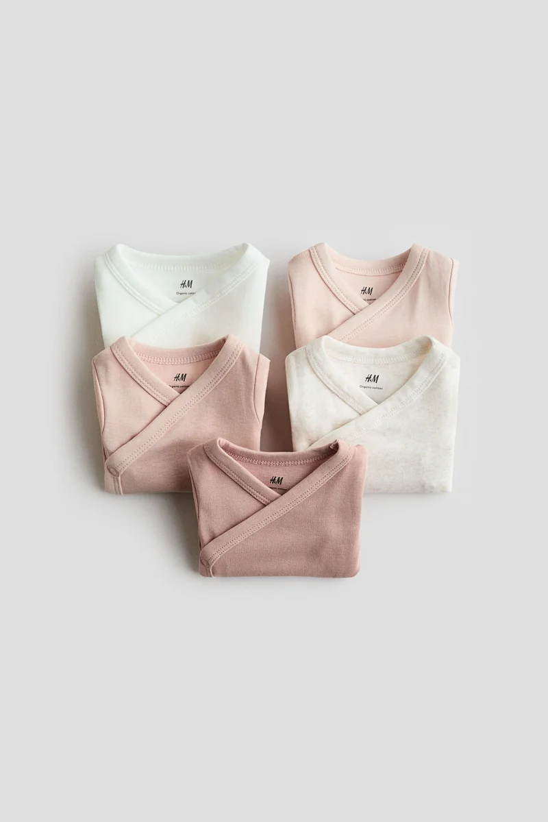 H&M 5-pack cotton bodysuits