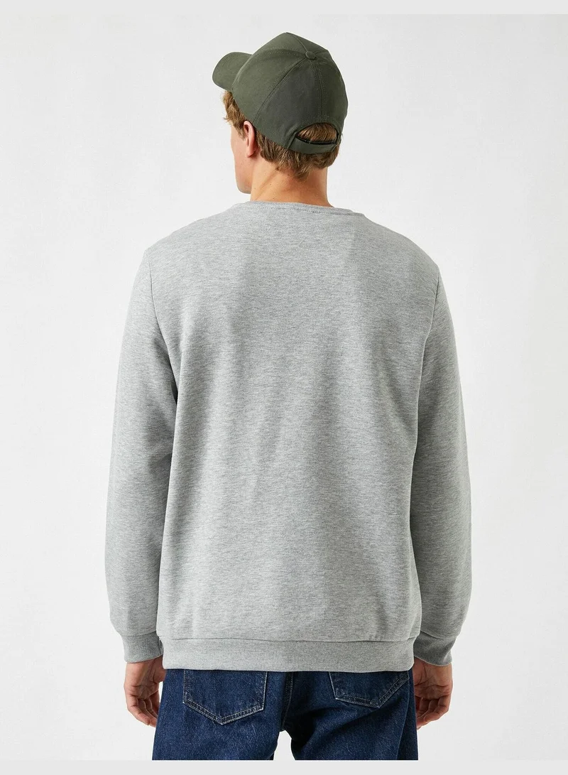 KOTON College Printed Sweatshirt