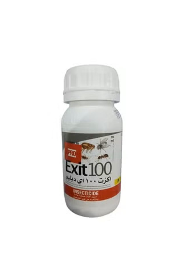 Exit PRO Exit 100 Insecticide to Control Cockroaches Bed Bugs Fleas Mosquitoes Ants and Flies 250 ML - Image 1