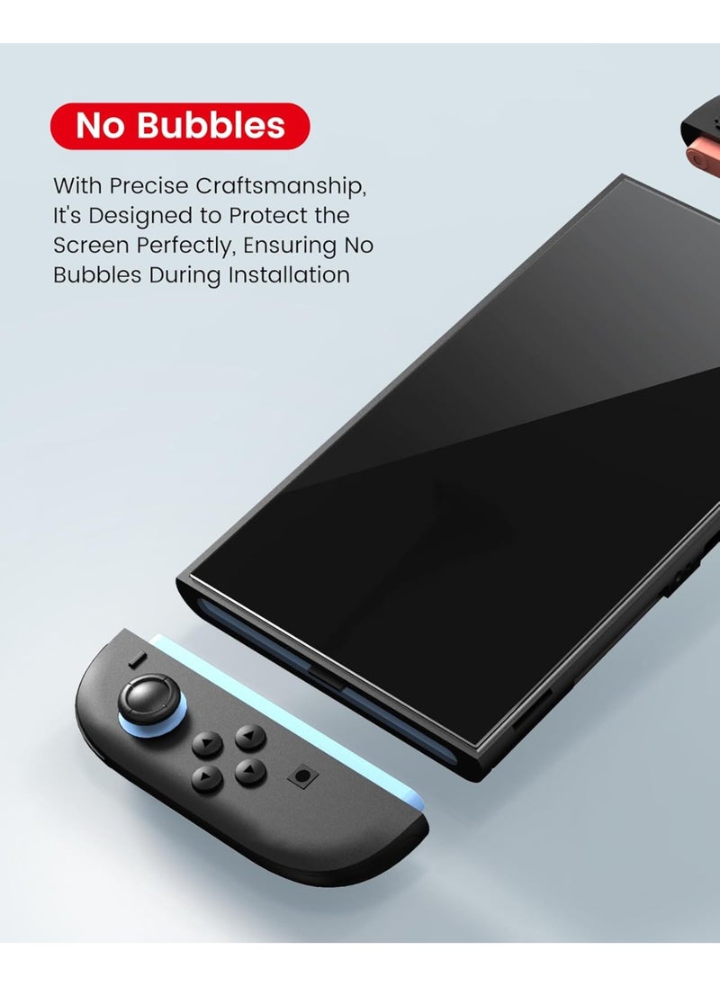 Screen Protector Compatible with Nintendo Switch 2 2025 [9H Hardness] Tempered Glass Easy to Install Auto-Alignment, Bubble-Free, Anti-Scratch, HD Clear Skin Accessories [2-Pack]
