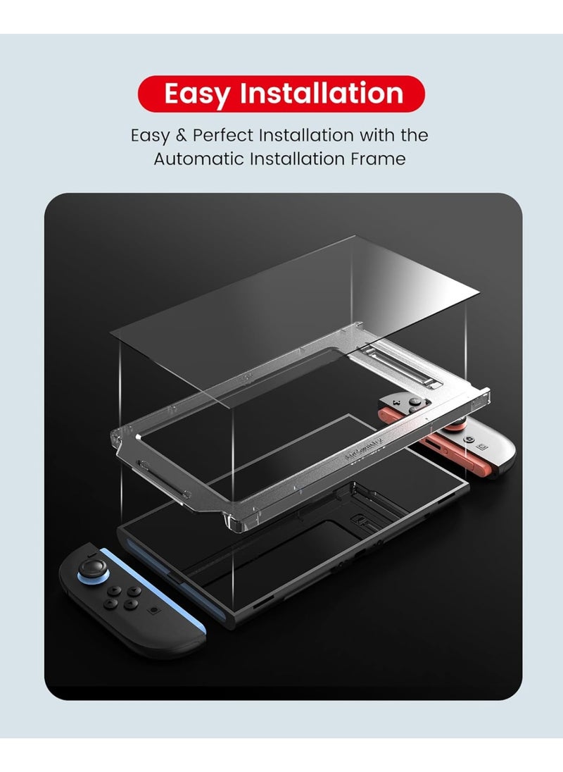 Screen Protector Compatible with Nintendo Switch 2 2025 [9H Hardness] Tempered Glass Easy to Install Auto-Alignment, Bubble-Free, Anti-Scratch, HD Clear Skin Accessories [2-Pack]