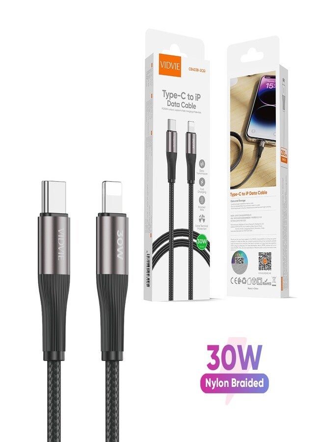 vidvie Vidvie Data Cable CB4038c I type-c To Ip Data Cable braidedwire+aluminumshell typec Z4FCBB02576C3A40BE74EZ