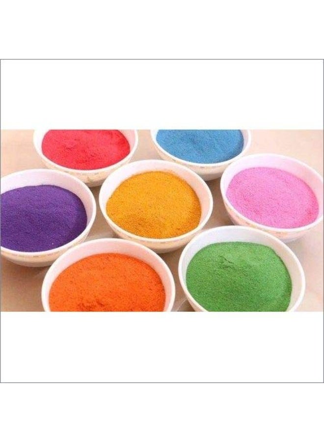 ascension Sand Rangoli Powder for Creativity, Diwali Floor Decoration (Multicolour, 80 Grams Each) - Pack of 10 - Ceramic - Image 2