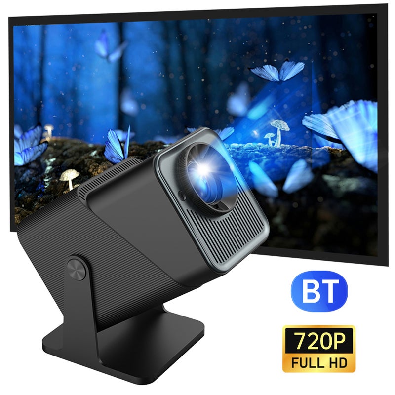 720P Projector WiFi BT5.2 Android 11 System 180°  Rotatable Movie Projector with 220in Display Screen Mirror Technique Built-in Speaker Auto Keystone Correction Support TV Box Computer Flash Disk for - Image 5