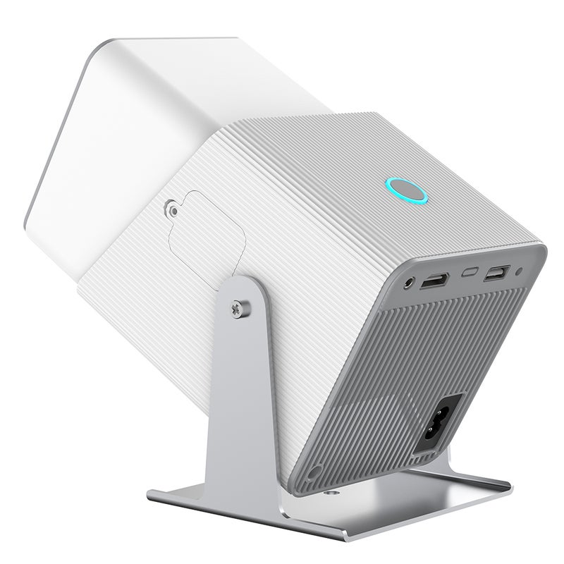 720P Projector WiFi BT5.2 Android 11 System 180°  Rotatable Movie Projector with 220in Display Screen Mirror Technique Built-in Speaker Auto Keystone Correction Support TV Box Computer Flash Disk for - Image 4
