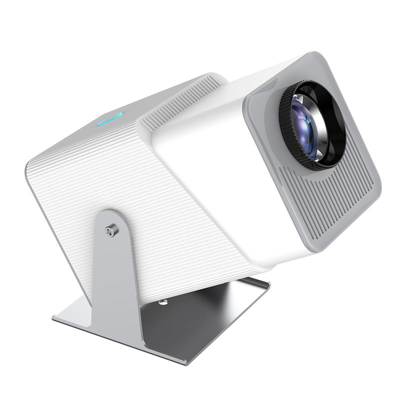 720P Projector WiFi BT5.2 Android 11 System 180°  Rotatable Movie Projector with 220in Display Screen Mirror Technique Built-in Speaker Auto Keystone Correction Support TV Box Computer Flash Disk for - Image 1