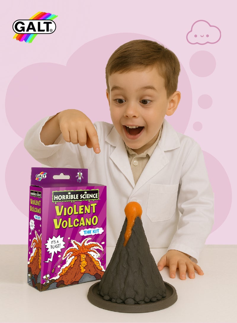 Galt Toys Horrible Science Volcano Kit | DIY Erupting Plastic Volcano | Educational Science Kit for Kids | For Ages 8+ | Includes Volcano Model | Vinegar & Bicarbonate of Soda | 14x6.5x21.5 cm - Image 2