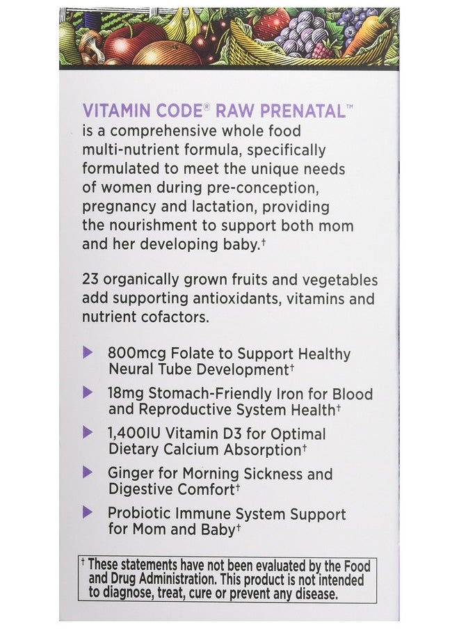Garden of Life Garden Of Life Vitamin Code Raw Prenatal 90 Capsules By Garden Of Life  - Image 5