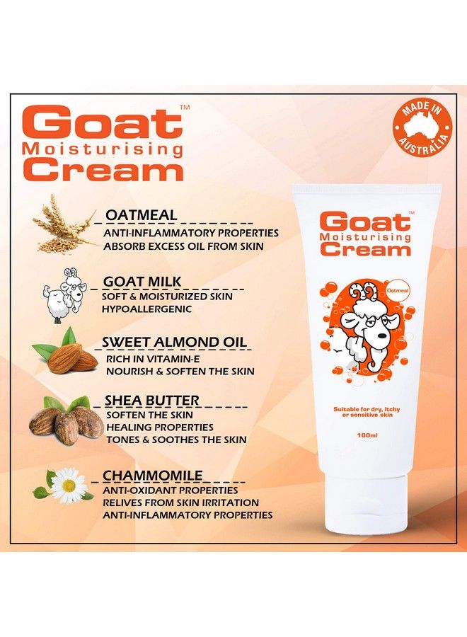 goat Moisturising Cream With Oatmeal 100Ml Hand And Body Cream  - Image 4