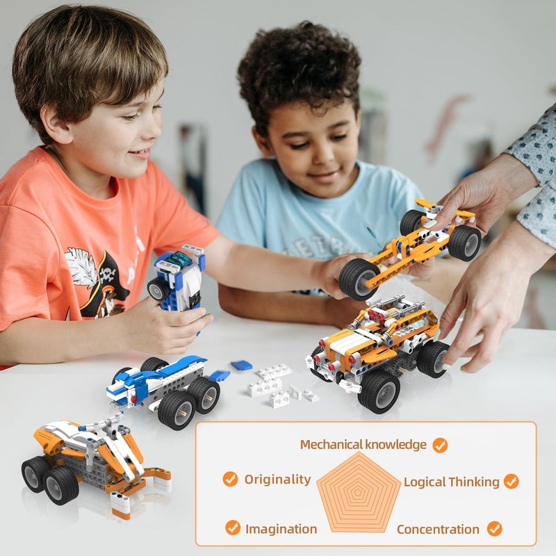 makerzoid مجموعة ميكيرزويد 26 في 1 لروبوت البرمجة، سوبربوت مع تطبيق، لعبة تعليمية STEM، مجموعة روبوتات قابلة للبرمجة، مجموعة بناء DIY، لعبة روبوت، هدية للأولاد والبنات من سن 6 إلى 14 عامًا - Image 5
