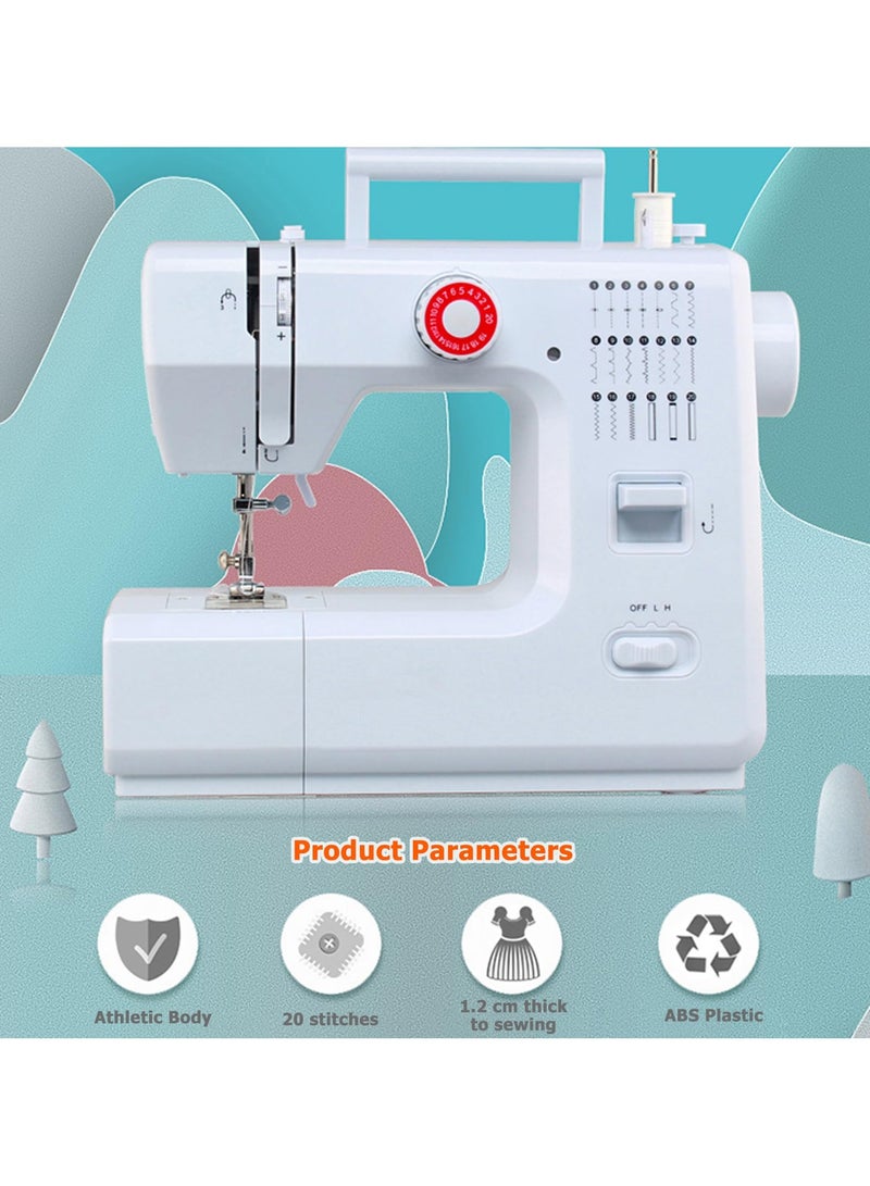 ASIV 618 Model 20-Stitch Mini Electric Sewing Machine | Foot Pedal Dual Control + 20 Stitch Patterns | Beginner Home Sewing Tool - Image 5
