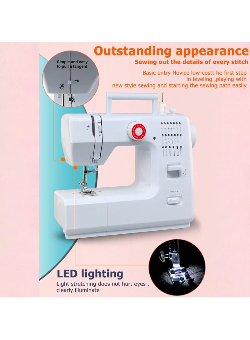 ASIV 618 Model 20-Stitch Mini Electric Sewing Machine | Foot Pedal Dual Control + 20 Stitch Patterns | Beginner Home Sewing Tool - Image 4