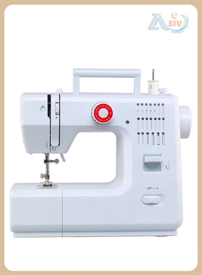 ASIV 618 Model 20-Stitch Mini Electric Sewing Machine | Foot Pedal Dual Control + 20 Stitch Patterns | Beginner Home Sewing Tool - Image 1
