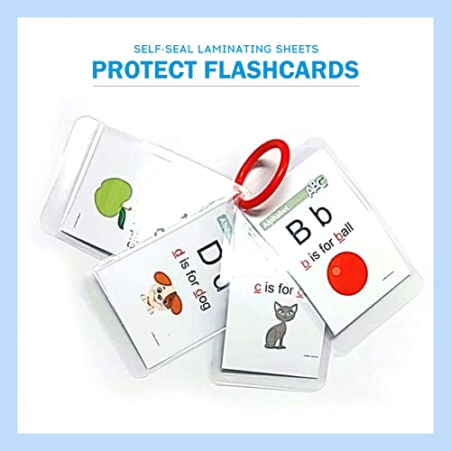 Uinkit 50-Pack Business Card Laminating Pouches, 10Mil Thick Double-Sided Seal for 2.6x3.9" Cards, Bulk Waterproofing for Employee ID Badges, Loyalty & Membership Cards, No Machine Needed - Image 5