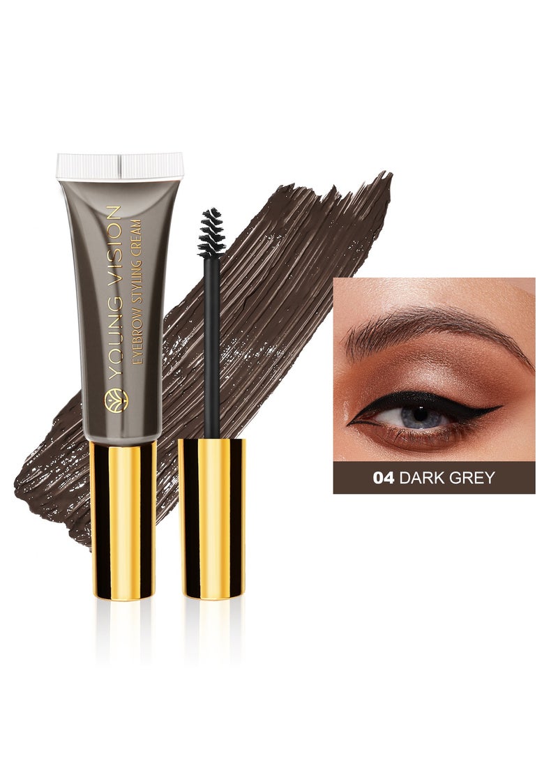 YOUNG VISION YOUNG VISION eyebrow dyeing cream three-dimensional shaping eyebrow gel square water solid color wild natural not easy to smudge dark gray  - Image 1