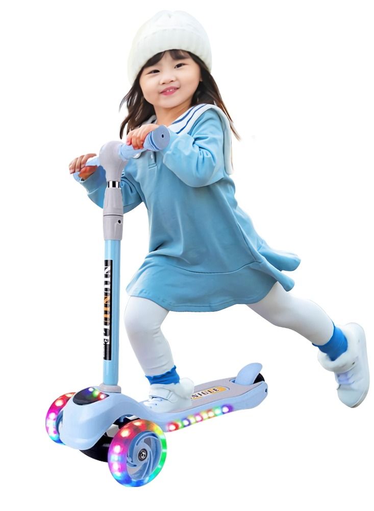 Cool Baby Music and Light Adjustable Handle kids Scooter  - Image 1