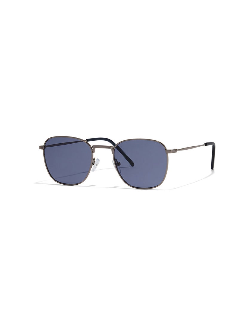 Blackout Must-Have,Unisex Sunglasses, Square Sunglasses, UV Protection: UV400 (Grey,Blue)  - Image 1