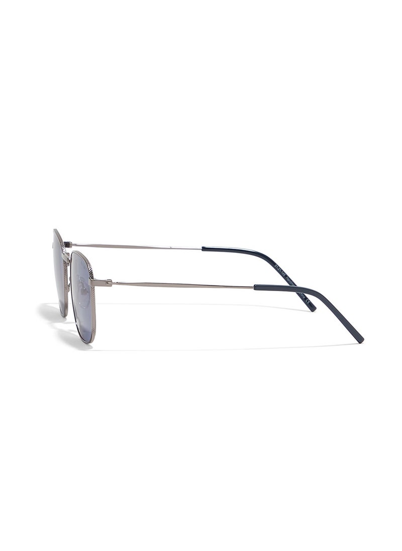 Blackout Must-Have,Unisex Sunglasses, Square Sunglasses, UV Protection: UV400 (Grey,Blue)  - Image 3