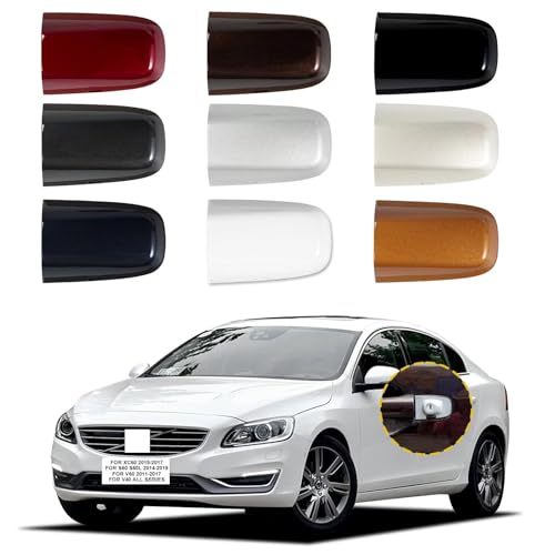 Goholy Car Exterior Door Handle Cap Compatible with Volvo XC60 20152017S60 S60L 20142019V60 20112017V40 All Series 39819800 31349578 Door Handle Cover Accessories Lock Cap Flamenco Red - Image 1
