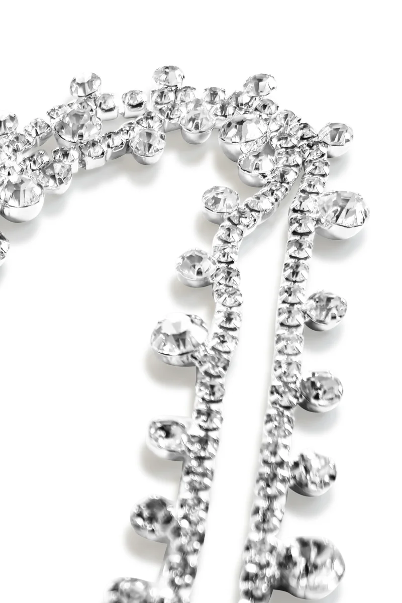 Hzmer Jewellery  Crystal Studded Sautoir Necklace for Women | Best Price UAE