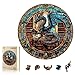 WOODBESTS Wooden Puzzles for Adults 200 Piece M 114x114 Dragons Library Wood Puzzle Adult Unique Wooden Animal Jigsaw Puzzles Family Game and Birthday Gifts for Friend - Image 2