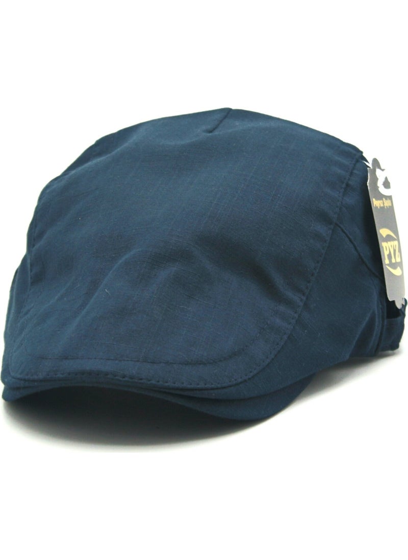 Accessory City Summer Buckled Men's Linen Cap Hat 