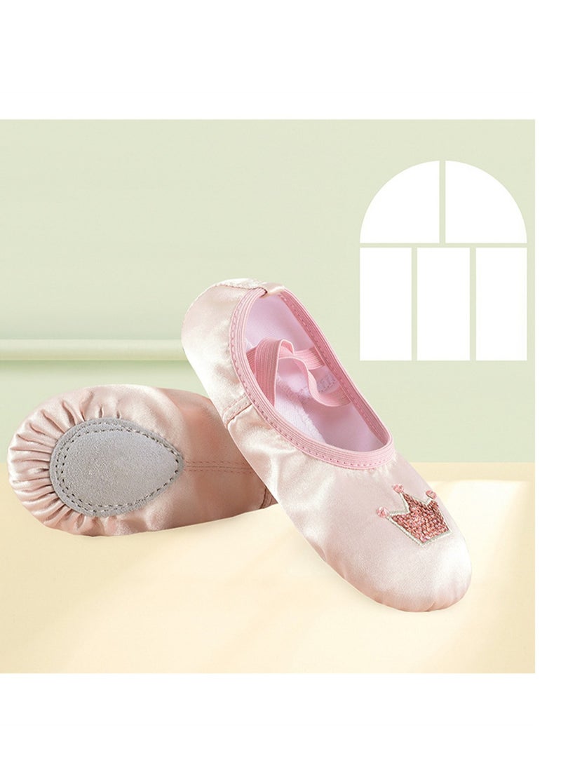 Loquat Dance Shoes Women Soft Sole Ballet Dance Yoga Special Shoes Pink  - Image 1