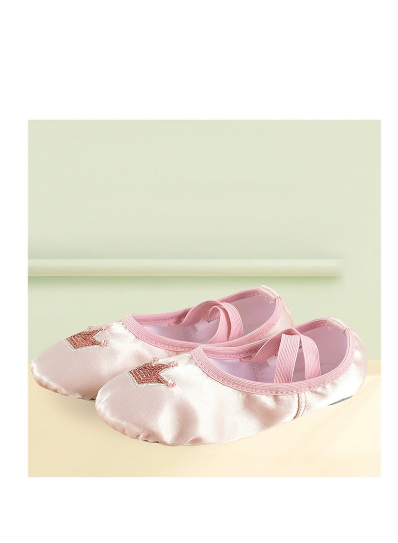 Loquat Dance Shoes Women Soft Sole Ballet Dance Yoga Special Shoes Pink  - Image 2