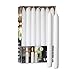 Tribello SPAAS White Dinner Candle Sticks - 14 Pack | 9 Inch Tall White Candlesticks - Burning 8 Hours | Unscented - Image 2