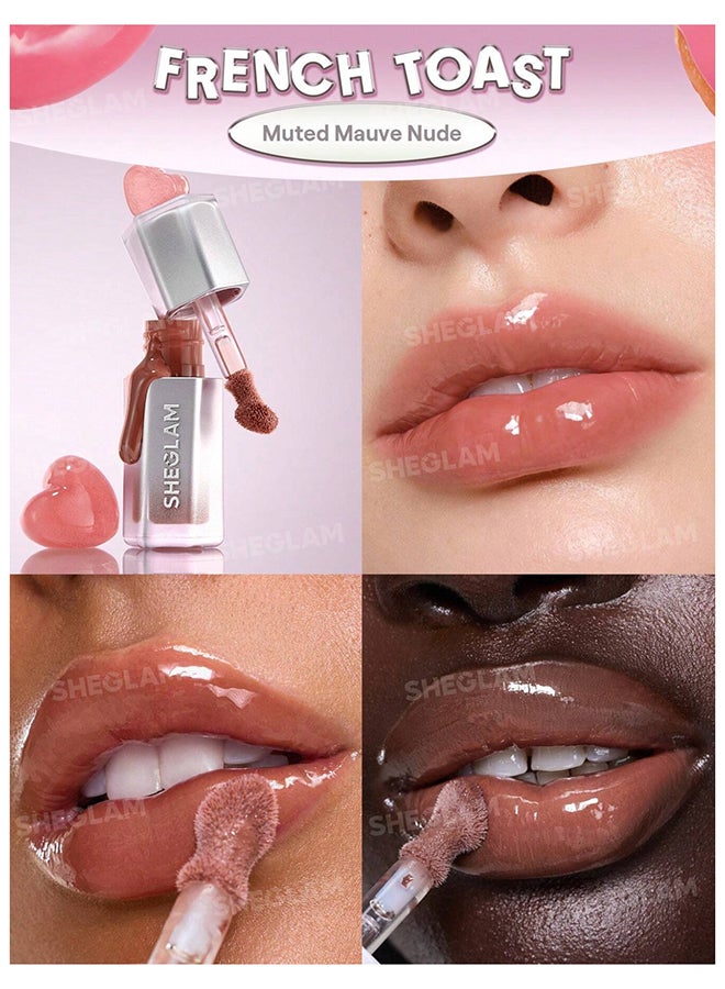 SHEGLAM Glass Lock Air Gloss-French Toast French Toast - Image 4