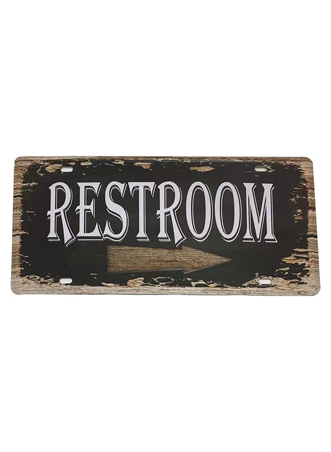 HOME TASTE Hometaste Wall Decorative Metal Plate Metal Wall Plate Wall Plate Metal Art Tin Sign Plaqui Print Poster Car Plate Plaque Decals Modern Design Painted Car Plate Tin Metal Wall Art Signs (Style_23)