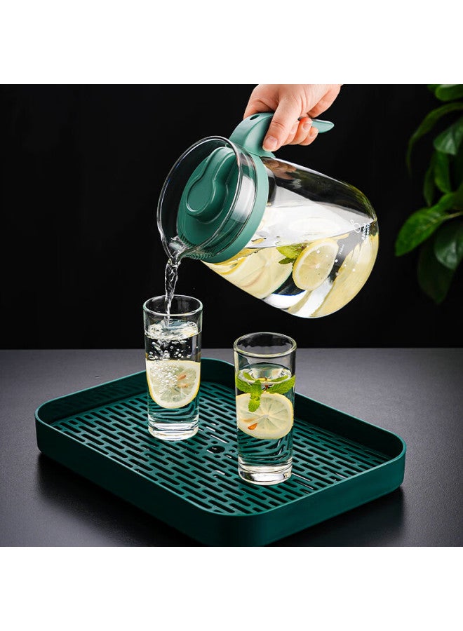 Tianxi Large Capacity Glass Cold Water Pitcher, Flower Tea Cup, Home Tea Infuser, 2300ml, Qixi Gift - Image 4