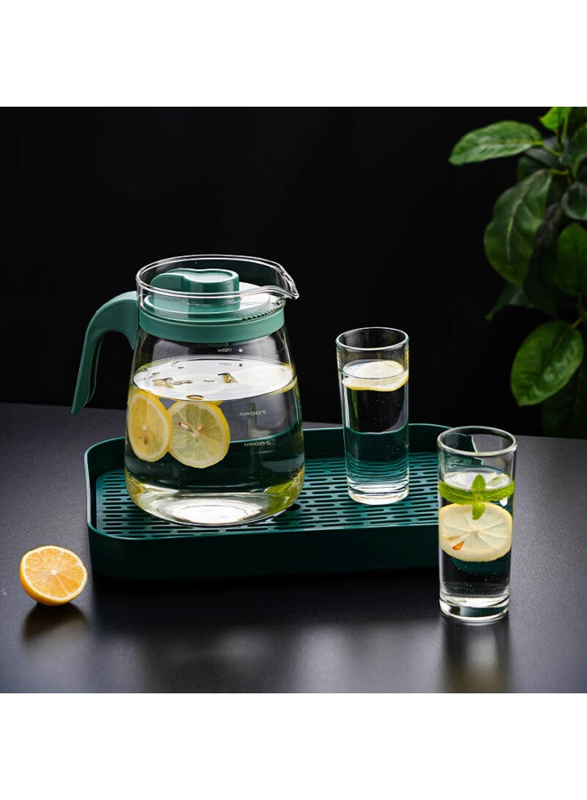 Tianxi Large Capacity Glass Cold Water Pitcher, Flower Tea Cup, Home Tea Infuser, 2300ml, Qixi Gift - Image 3