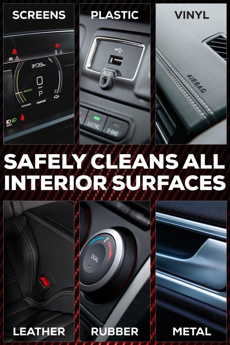 SHINE ARMOR Car Interior Cleaner for Vehicle Detailing, Cleans and Protects Your Dashboard, Seats, Upholstery, Leather, Plastic, Vinyl, and More - 8 Fl Oz - Image 1