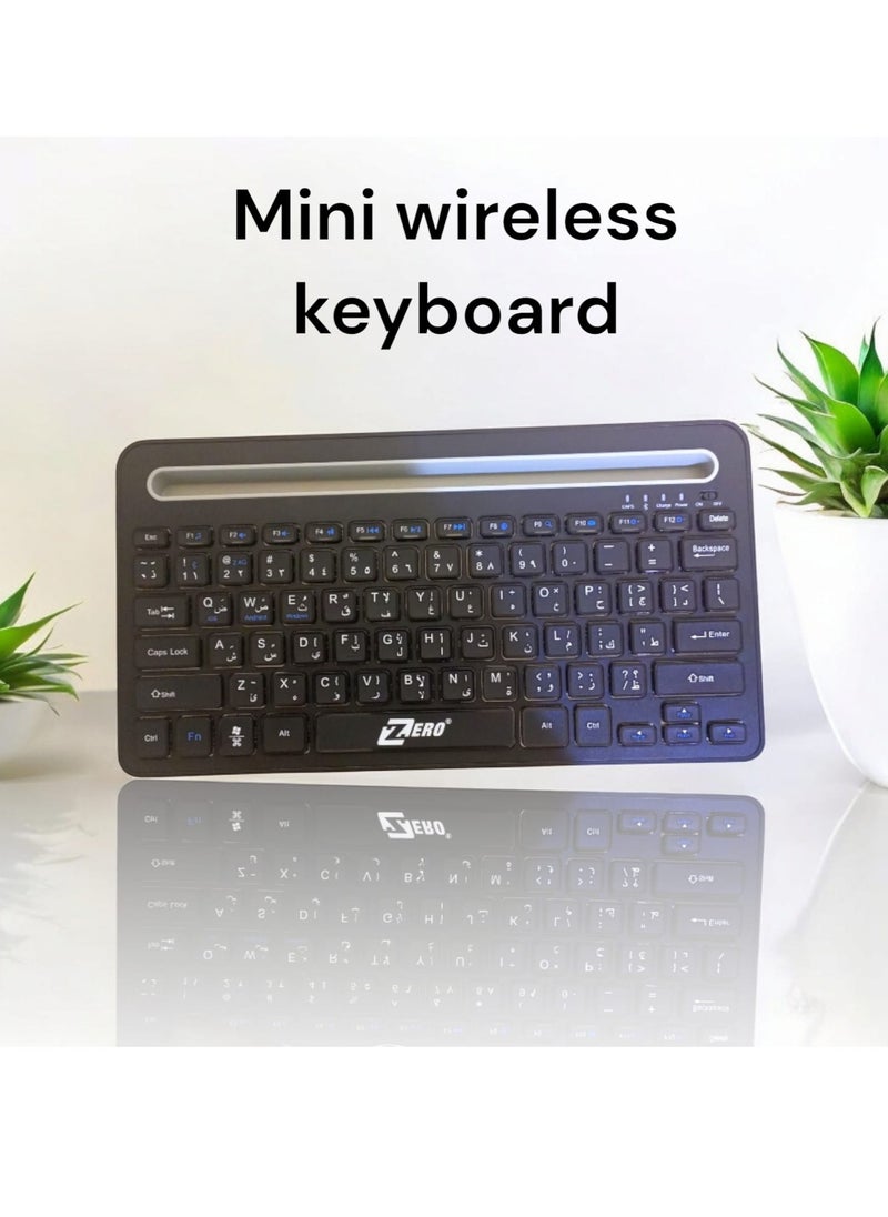 Zero - ZR-3666 mini keyboard works on Android and IOS system and supports Bluetooth & Wireless connection - Image 1
