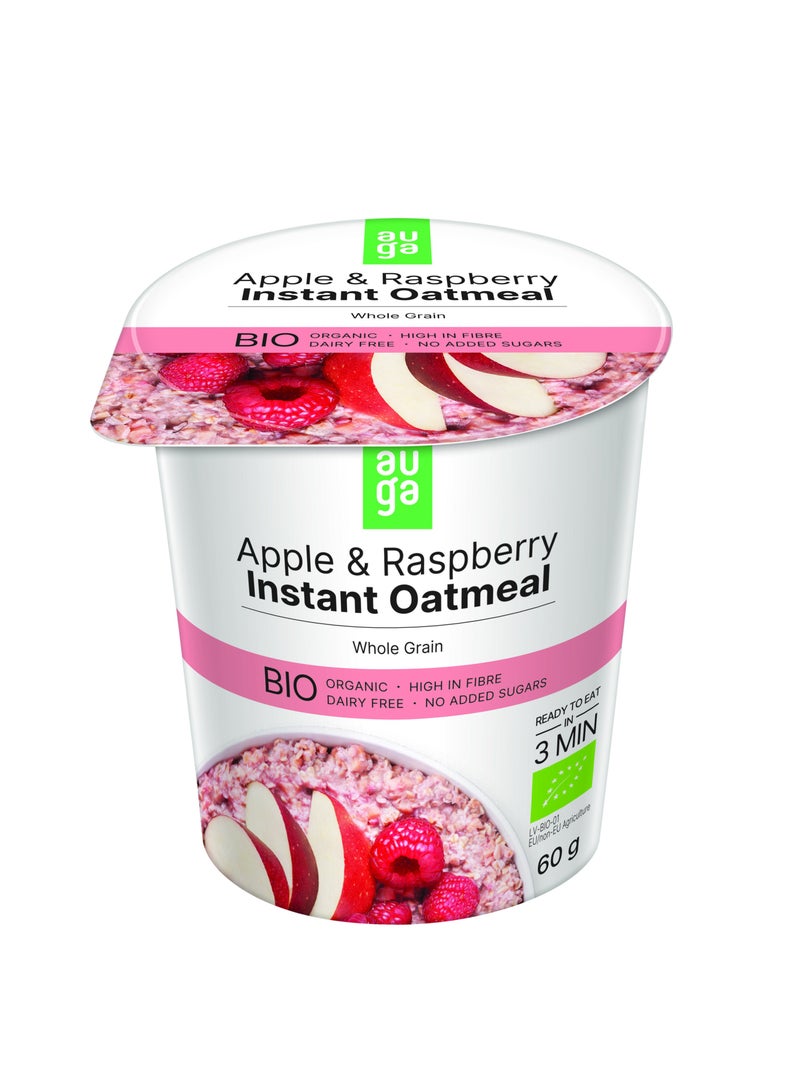 Auga Organic Apple And Raspberries Wholegrain Oatmeal Porridge  - Image 1