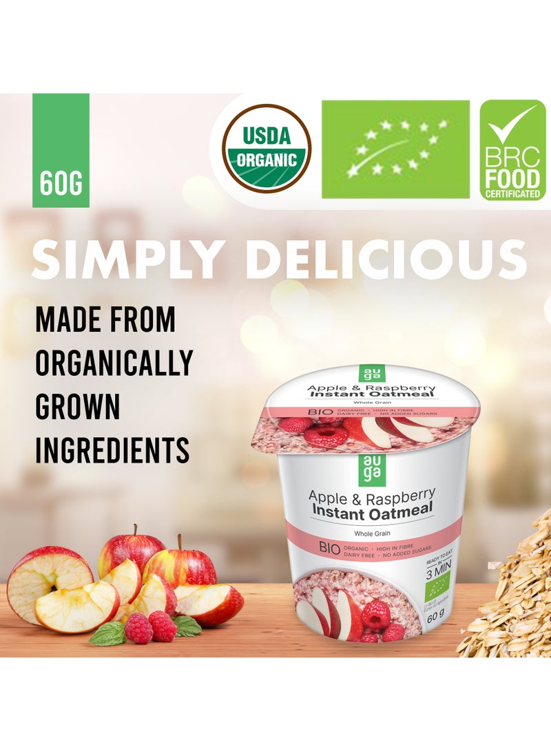 Auga Organic Apple And Raspberries Wholegrain Oatmeal Porridge  - Image 2