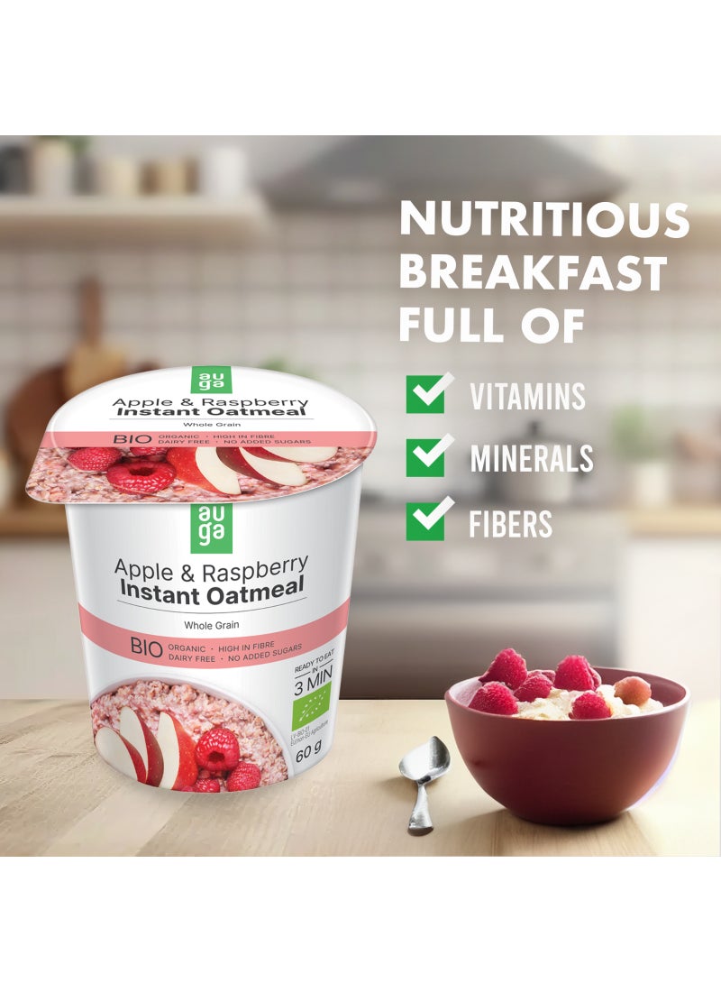 Auga Organic Apple And Raspberry Wholegrain Oatmeal Porridge - Image 5