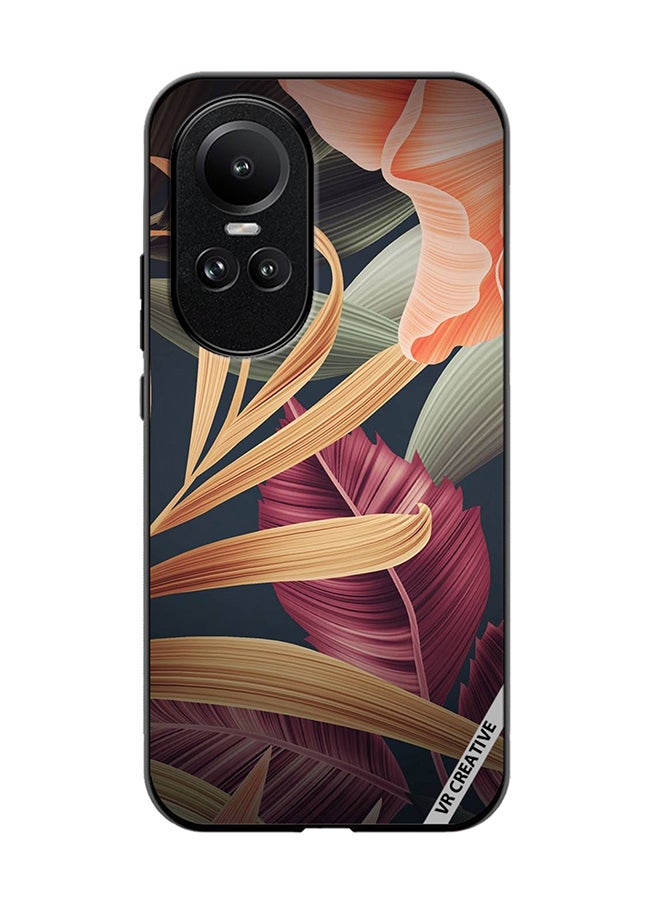 VR CREATIVE Protective Case Cover For Oppo Reno 10 Leaf 02 Design Multicolour - Image 1