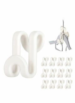 SYOSI Clothes Hanger Connector Hooks, 60 PCS Outfit Hangers, Hanger Extender Clips, Cascading Hanger Hooks, Velvet Huggable Hangers Accessory, Heavy Duty Space Saving for Closet  - Image 1