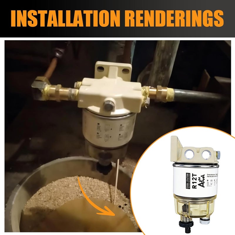 ACA R12T Marine Fuel Water Separator Kit for Outboard Motors - Image 5